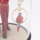 LOUIS VUITTON Pageboy Snow Globe Glass Red Clear LV Auth 209411A-14