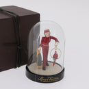 LOUIS VUITTON Pageboy Snow Globe Glass Red Clear LV Auth 209411A-16