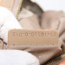 FENDI Zucchino Canvas Hand Bag Coated Canvas Orange Gold Auth 209422-23