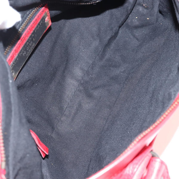 Balenciaga The First Hand Bag Leather 2way Red 103208 Auth 209432V