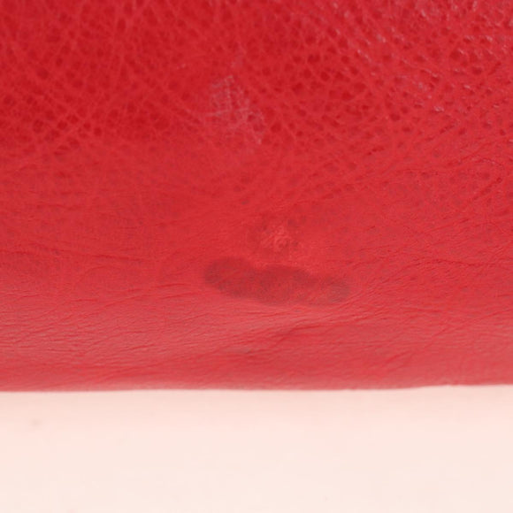 Balenciaga The First Hand Bag Leather 2way Red 103208 Auth 209432V