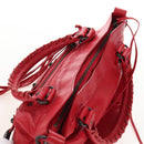 Balenciaga The First Hand Bag Leather 2way Red 103208 Auth 209432V-7