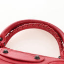 Balenciaga The First Hand Bag Leather 2way Red 103208 Auth 209432V-9