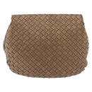 Bottega Veneta INTRECCIATO Shoulder Bag Leather Beige Gold Auth 209433A-3