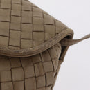 Bottega Veneta INTRECCIATO Shoulder Bag Leather Beige Gold Auth 209433A-5