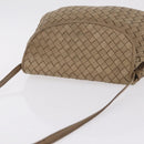 Bottega Veneta INTRECCIATO Shoulder Bag Leather Beige Gold Auth 209433A-7