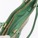 Bottega Veneta INTRECCIATO Tote Bag Harako leather Green Gold Auth 209434A-19