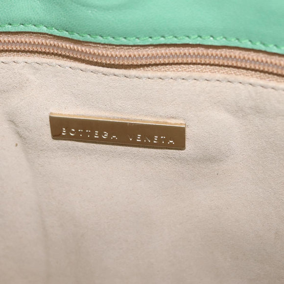 Bottega Veneta INTRECCIATO Tote Bag Harako leather Green Gold Auth 209434A