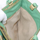 Bottega Veneta INTRECCIATO Tote Bag Harako leather Green Gold Auth 209434A-23