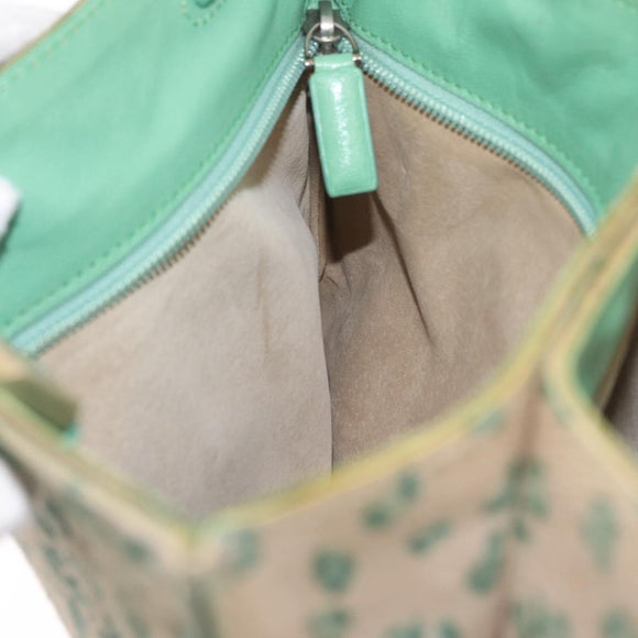 Bottega Veneta INTRECCIATO Tote Bag Harako leather Green Gold Auth 209434A