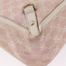GUCCI GG Canvas Tote Bag Pink Gold 141472 Auth 209435-14