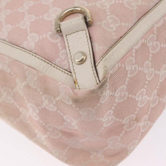 GUCCI GG Canvas Tote Bag Pink Gold 141472 Auth 209435
