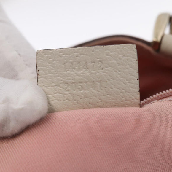 GUCCI GG Canvas Tote Bag Pink Gold 141472 Auth 209435
