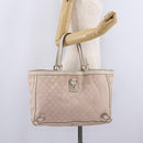 GUCCI GG Canvas Tote Bag Pink Gold 141472 Auth 209435-24