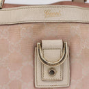 GUCCI GG Canvas Tote Bag Pink Gold 141472 Auth 209435-3