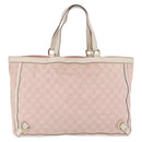 GUCCI GG Canvas Tote Bag Pink Gold 141472 Auth 209435-4