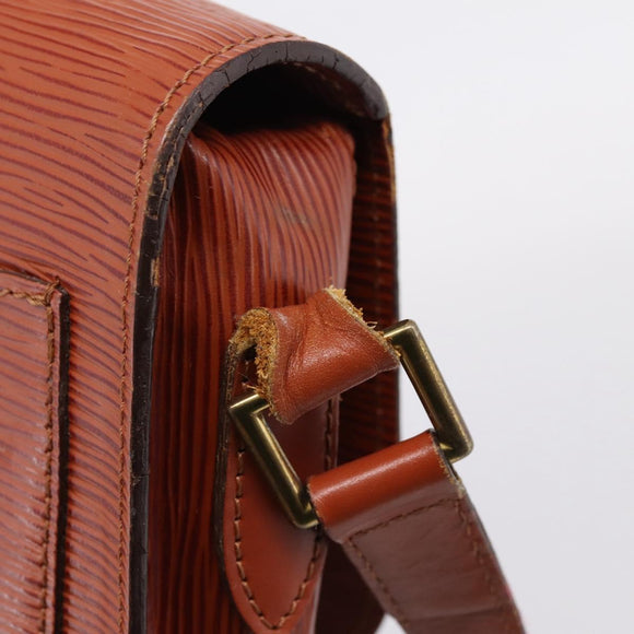 LOUIS VUITTON Epi Saint Cloud GM Shoulder Bag Brown M52193 LV Auth 209436