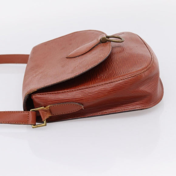LOUIS VUITTON Epi Saint Cloud GM Shoulder Bag Brown M52193 LV Auth 209436