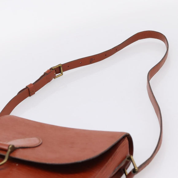 LOUIS VUITTON Epi Saint Cloud GM Shoulder Bag Brown M52193 LV Auth 209436