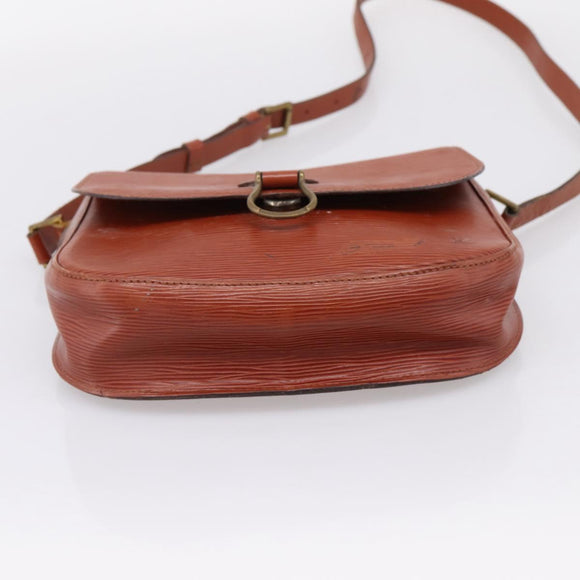 LOUIS VUITTON Epi Saint Cloud GM Shoulder Bag Brown M52193 LV Auth 209436