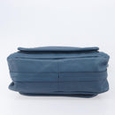 Chloe Paraty Hand Bag Leather 2way Blue Gold Auth 209438V-12