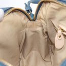 Chloe Paraty Hand Bag Leather 2way Blue Gold Auth 209438V-25