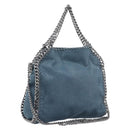 Stella McCartney Chain Falabella Shoulder Bag Polyester Blue Silver Auth 209439V-1