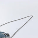 Stella McCartney Chain Falabella Shoulder Bag Polyester Blue Silver Auth 209439V-10