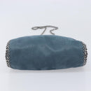 Stella McCartney Chain Falabella Shoulder Bag Polyester Blue Silver Auth 209439V-13
