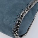 Stella McCartney Chain Falabella Shoulder Bag Polyester Blue Silver Auth 209439V-14