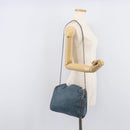 Stella McCartney Chain Falabella Shoulder Bag Polyester Blue Silver Auth 209439V-23
