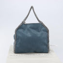 Stella McCartney Chain Falabella Shoulder Bag Polyester Blue Silver Auth 209439V-24