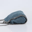 Stella McCartney Chain Falabella Shoulder Bag Polyester Blue Silver Auth 209439V-5