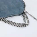 Stella McCartney Chain Falabella Shoulder Bag Polyester Blue Silver Auth 209439V-7