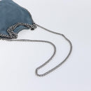 Stella McCartney Chain Falabella Shoulder Bag Polyester Blue Silver Auth 209439V-9