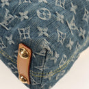 LOUIS VUITTON Monogram Denim Buggy PM Shoulder Bag Blue M95049 LV Auth 209440V-19