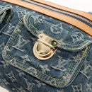 LOUIS VUITTON Monogram Denim Buggy PM Shoulder Bag Blue M95049 LV Auth 209440V-20