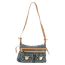 LOUIS VUITTON Monogram Denim Buggy PM Shoulder Bag Blue M95049 LV Auth 209440V-1