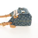LOUIS VUITTON Monogram Denim Buggy PM Shoulder Bag Blue M95049 LV Auth 209440V-3