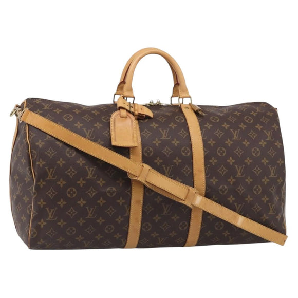 LOUIS VUITTON Monogram Keepall Bandouliere55 Boston Bag M41414 LV Auth 209443V