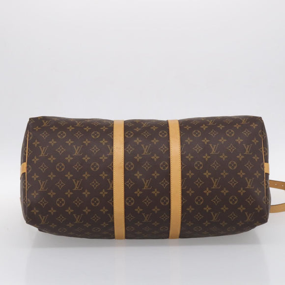 LOUIS VUITTON Monogram Keepall Bandouliere55 Boston Bag M41414 LV Auth 209443V
