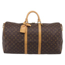 LOUIS VUITTON Monogram Keepall Bandouliere55 Boston Bag M41414 LV Auth 209443V-2