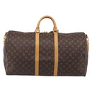 LOUIS VUITTON Monogram Keepall Bandouliere55 Boston Bag M41414 LV Auth 209443V-3