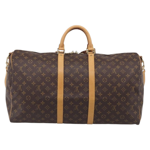 LOUIS VUITTON Monogram Keepall Bandouliere55 Boston Bag M41414 LV Auth 209443V