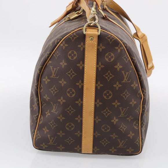 LOUIS VUITTON Monogram Keepall Bandouliere55 Boston Bag M41414 LV Auth 209443V