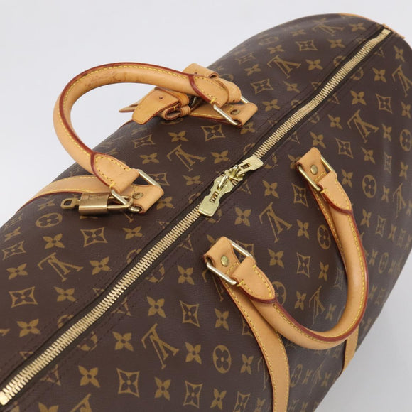 LOUIS VUITTON Monogram Keepall Bandouliere55 Boston Bag M41414 LV Auth 209443V