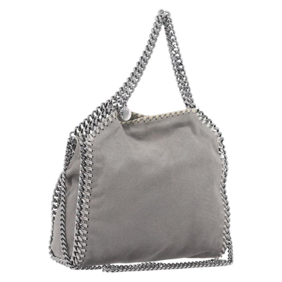 Stella McCartney Falabella Bag Polyester Gray Silver 371223 Auth 209444V
