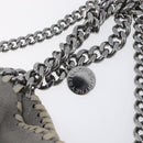 Stella McCartney Falabella Bag Polyester Gray Silver 371223 Auth 209444V-12