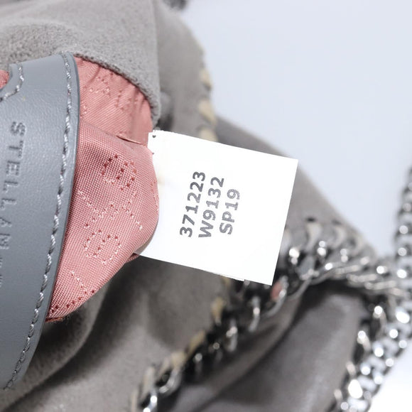 Stella McCartney Falabella Bag Polyester Gray Silver 371223 Auth 209444V