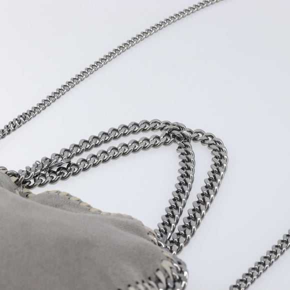 Stella McCartney Falabella Bag Polyester Gray Silver 371223 Auth 209444V